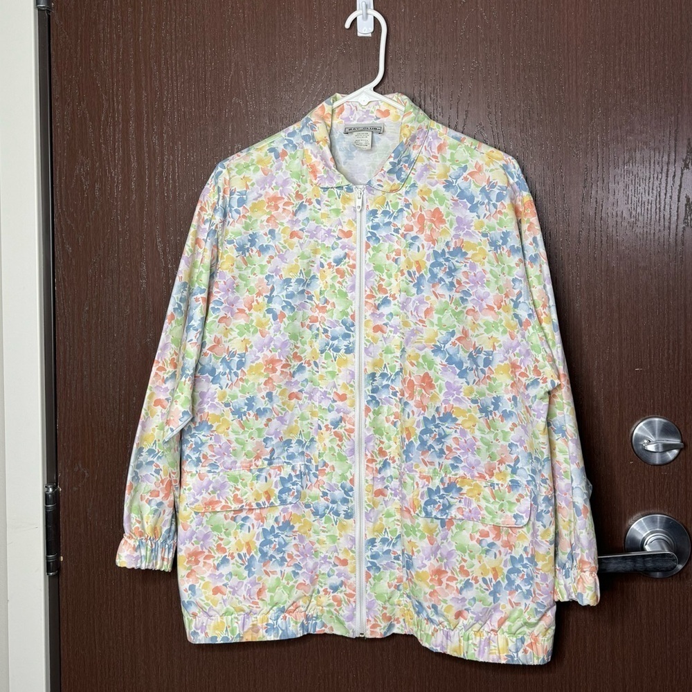 Vintage Bay Club Floral Zip Jacket